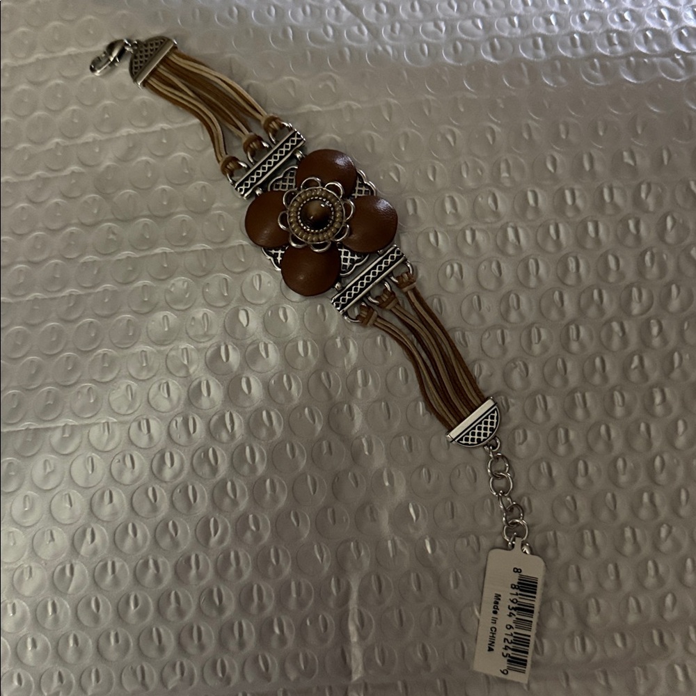 Brighton Almondine Brown and Silver Bracelet